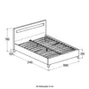 Home Deluxe - Lit LED ASTRO - Gris foncé, 180 x 200 cm - Voir les images du produit 4