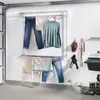 Nástěnný prádelní kůň, svislý prádelní kůň na zeď, výškově Náhled obrázku produktu 3