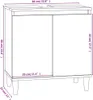 A line drawing illustration of a white bathroom vanity with dimensions labeled. Anteprima dell’immagine prodotto