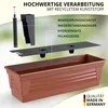 Plastard Blumenkasten 3er-Set 80 cm Terrakotta - mit Produktbild-Vorschau 3