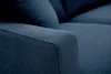 Miliboo - 3-Sitzer-Sofa mit dunkelblauem Stoff und dunklem Produktbild-Vorschau 6