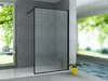 Aloni Duschwand Glas mit schwarz‑matt Profil – ESG Produktbild-Vorschau 1