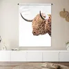 MuchoWow® Wandteppich Wandbehang Schottisches Hochlandrind Produktbild-Vorschau 6