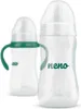 Two baby bottles are shown against a white background. One bottle is in the foreground and is larger, while the other is in the background and is smaller. Náhľad obrázku produktu