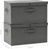 vidaXL Scatole portaoggetti 2 pezzi in tessuto 50x30x25 cm Anteprima dell’immagine prodotto 8
