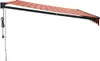 An outdoor awning extended from a wall mount. Náhled obrázku produktu