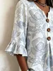 ASKSA - Chemisier pour femme, en mousseline, style t-shirt, Voir les images du produit 5