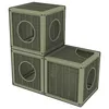 Three modular pet houses stacked and arranged in an L-shape. Podgląd zdjęcia produktu