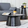 Couchtisch rund 80cm skandinavischer Stil schwarz LIV Produktbild-Vorschau 7