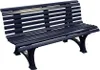 Gartenbank HELGOLAND 3-Sitzer Länge 1500 mm, blau Produktbild-Vorschau 7
