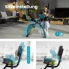Hop-Sport 3-in-1 Heimtrainer Fahrrad klappbar HS-3010x Grix Produktbild-Vorschau 3