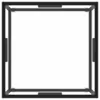 vidaXL Table basse noire avec verre trempé 60x60x35 cm Voir les images du produit 2