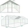 Výbeh pre voľný chov 3x6x2m - kovový kurník 18 m² s dverami Náhľad obrázku produktu 2