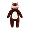 Pyžamo Onesie Kostým Prevlek Spiaca veverička Dojča 90: Náhľad obrázku produktu 3