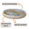 BEAUTYSOFA | Runder Ausziehbarer Tisch LUMI Ø 120–200 cm, Produktbild-Vorschau 7