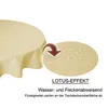 Tischdecke rund 180 cm gelb Leinenoptik Lotuseffekt Produktbild-Vorschau 3