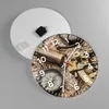 Wanduhr - Rund - Glasuhr - Kompass Kompass Karte - 40x40cm Produktbild-Vorschau 2