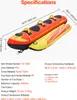 VEVOR Fun Tube Set, nadmuchiwane łodzie holownicze dla 1-3 Podgląd zdjęcia produktu 7