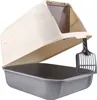 Katzentoilette mit Deckel, Katzenklo Groß,Geruchlose Produktbild-Vorschau 3