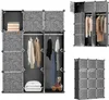 Jayseuw 12/16/20 Fächer DIY Kleiderschrank Regalsystem Produktbild-Vorschau 7