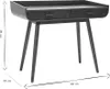 Miliboo - Skandinavischer Schreibtisch aus dunklem Holz mit Produktbild-Vorschau 7