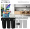 Poubelle de tri ASHLYN 30 L avec 3 compartiments - noir Voir les images du produit 5