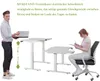 A man standing with a laptop next to an adjustable standing desk, and a woman sitting at another adjustable desk. Anteprima dell’immagine prodotto