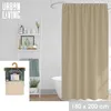 DOCHTMANN Duschvorhang Textil 180x200cm beige gemustert Produktbild-Vorschau 3