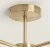 Deckenleuchte Metall und Glas Moonlight Messing 5 Spots Produktbild-Vorschau 7