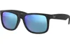 Ray-Ban 0RB4165 622/55 Justin black / blue Náhled obrázku produktu 2