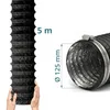 Tubo di scarico Relaxdays, 2 fascette, Ø 125 mm, 5 m, PVC, Anteprima dell’immagine prodotto 4