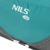 A close-up view of a turquoise and gray camping tent, showing the brand logo. Anteprima dell’immagine prodotto