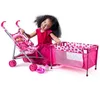 Puppenbett, Buggy, Puppe mit Zubehör. 91857 Produktbild-Vorschau 2