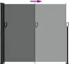 Výsuvná bočná markíza antracit 180x300 cm Náhľad obrázku produktu 8