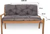 Polštáø na lavièku 120x60x50cm tmavì šedá | Polštáøe na Náhled obrázku produktu 4