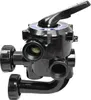 A black multi-port valve with a handle on top, likely for a pool or spa filter system. Produktbild-Vorschau