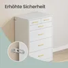 VASAGLE Kommode mit 6 Schubladen, Aufbewahrungsschrank, für Produktbild-Vorschau 4