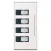 vidaXL Haustür Weiß 110x210 cm Aluminium und PVC Produktbild-Vorschau 3