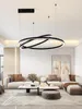 Immax NEO FINO NEW Smart – lampa wisząca z 2 kręgami, 60+80 Podgląd zdjęcia produktu 4
