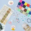 Perlen zum Auffädeln, 7200+ Stück Perlen Set, 6mm Polymer Produktbild-Vorschau 2