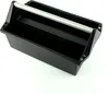 A black plastic toolbox with a silver handle is shown against a white background. Podgląd zdjęcia produktu