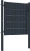 vidaXL Tuinpoort van PVC en staal, 100 x 100 cm, antraciet Productafbeelding-voorbeeld 1