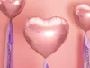 Herz-Folienballon, Roségold, 45cm, 1 Stk. Produktbild-Vorschau 2