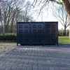 3 Mülltonnenboxen Modell No.5 Anthrazit komplett RAL7016 Produktbild-Vorschau 2
