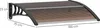 Pensilina Outsunny per porta d'ingresso 120 x 75 cm Anteprima dell’immagine prodotto 3