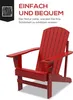 Outsunny Adirondack zahradní židle Zahradní lehátko Náhled obrázku produktu 4