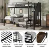 Merax Lit superposé 90x200 & 120x200 avec escalier d'angle, Voir les images du produit 4