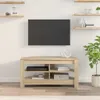 vidaXL Narożna szafka pod TV dąb sonoma 102 x 40,5 x 45 cm Podgląd zdjęcia produktu 4
