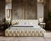A luxurious bedroom with a tufted bed as the focal point. Náhľad obrázku produktu
