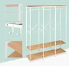 Relaxdays Garderobe, offen, Kleiderschrank, Ablagen & Produktbild-Vorschau 5